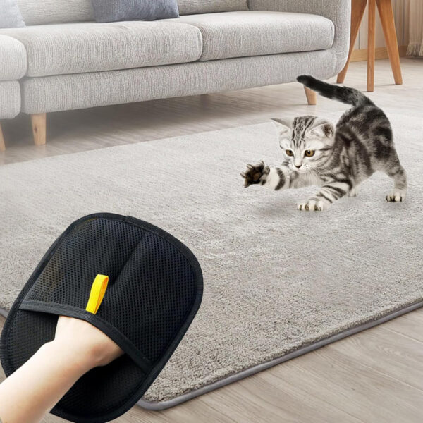 Pet Electrostatic Hair Removal Gloves Two-way Bristle Remover Hair Removal Brush Sticky Hair Artifact Cat Hair Gloves Cat Hair Removal Comb - Image 9