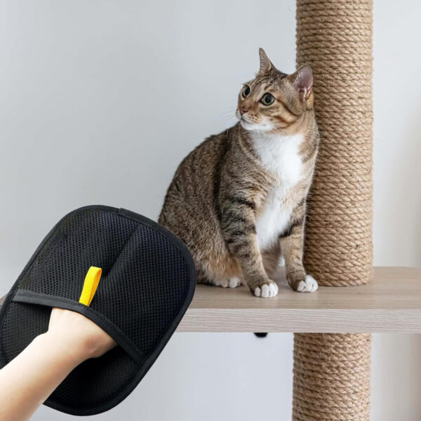 Pet Electrostatic Hair Removal Gloves Two-way Bristle Remover Hair Removal Brush Sticky Hair Artifact Cat Hair Gloves Cat Hair Removal Comb - Image 8