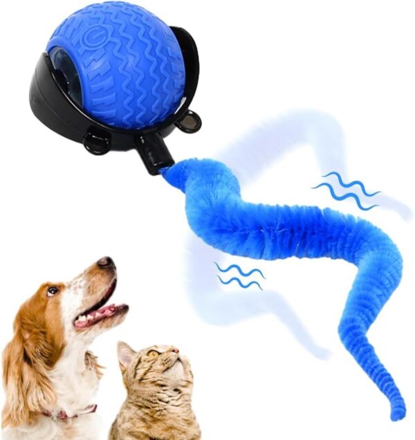 Interactive Cat Ball Toy, 2025 New Cat Ball Toys With Cord  Mouse, Smart Self Rolling Cat Toys For Bored Indoor Cats, Automatic Moving Peppy Pet Ball - Image 8