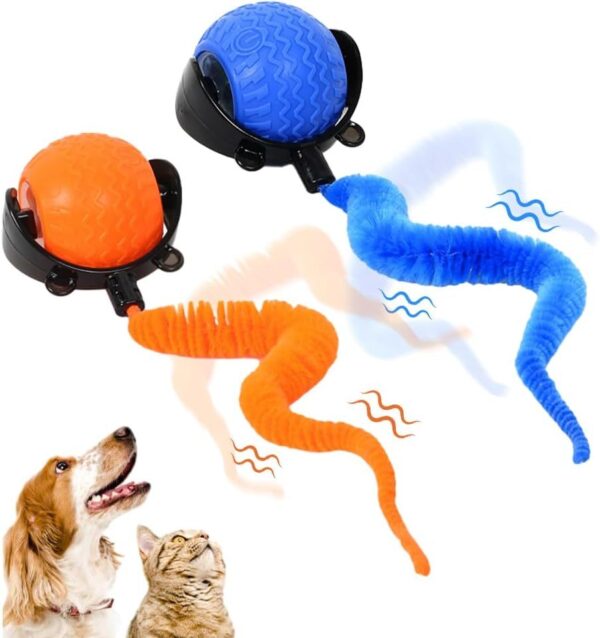 Interactive Cat Ball Toy, 2025 New Cat Ball Toys With Cord  Mouse, Smart Self Rolling Cat Toys For Bored Indoor Cats, Automatic Moving Peppy Pet Ball - Image 9