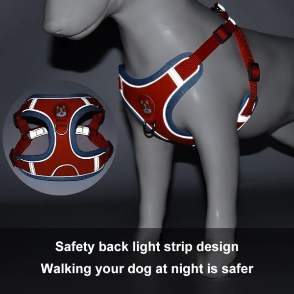 New Dog Leash And Harness Set Pet Dog Harness And Leash Set Adjustable Puppy Cat Harness Vest Reflective Walking No Pull Lead Leash For Small Dogs Chihuahua - Image 6